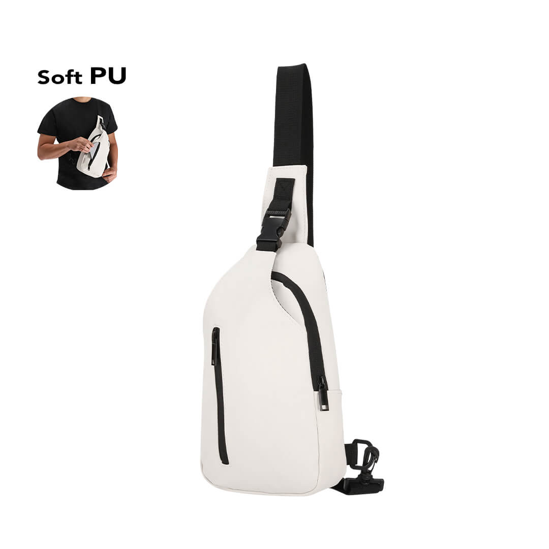 Bandolera de PU con Cremallera y Compartimentos - Imagen 5