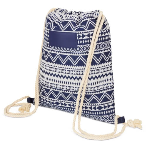 Mochila saco con diseño étnico - Imagen 4