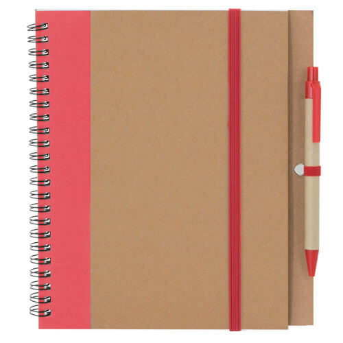 Cuaderno Bicolor con Bolígrafo a Juego y Cierre Elástico - Imagen 2