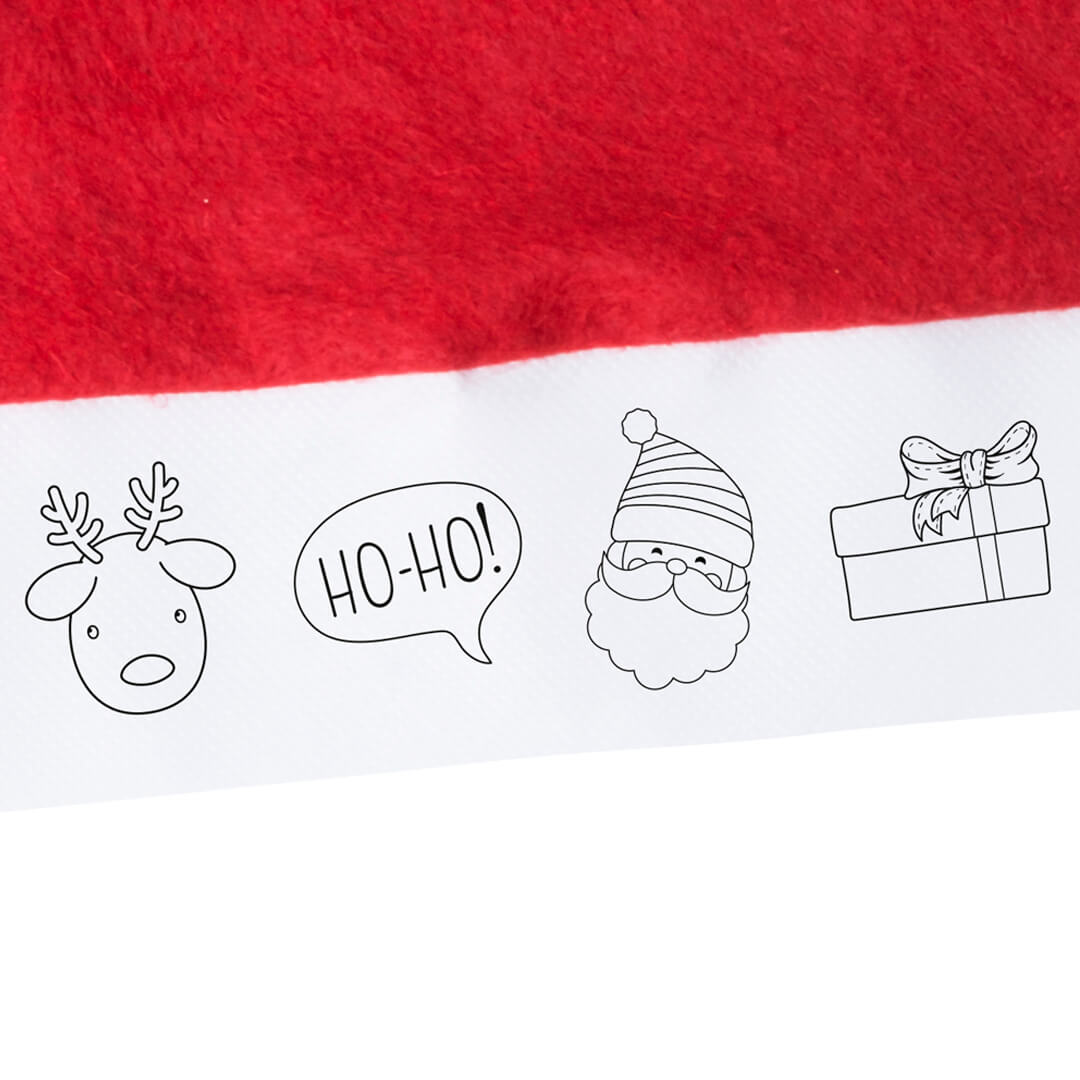 Gorro de Papá Noel para Niño con Ceras para Colorear - Imagen 2