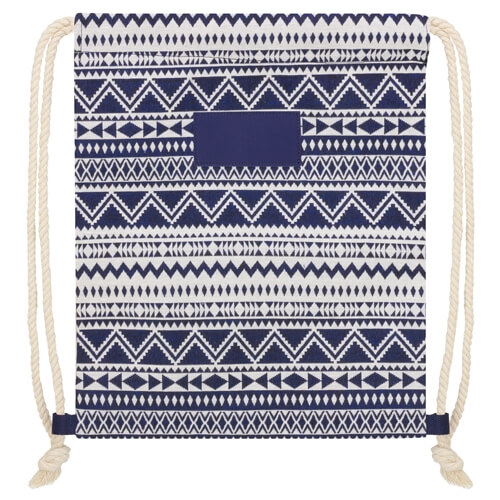 Mochila saco con diseño étnico - Imagen 3