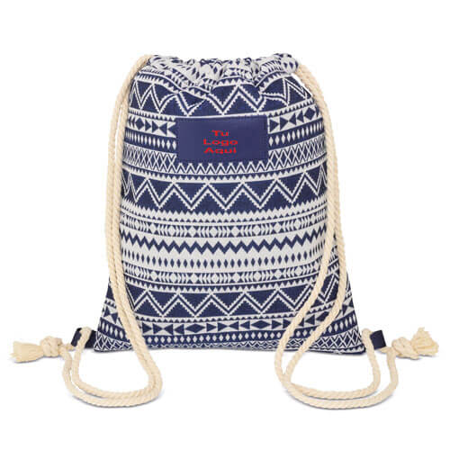 Mochila saco con diseño étnico - Imagen 2