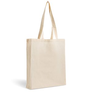 Bolsa canvas 310 g para congresos con bolsillo interior 43×40×10 – Personalizable