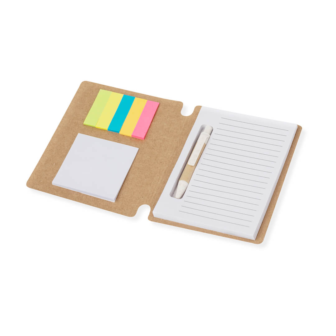 Bloc de Notas con Adhesivos y Bolígrafo Reciclado - Imagen 5